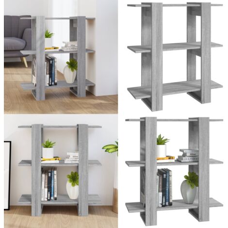 Libreria/Divisorio Grigio Sonoma 80x30x87 cm - Scaffale per libri - Divisorio