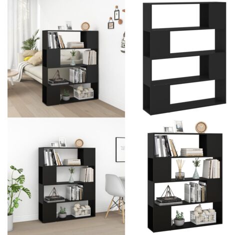 Libreria/Divisorio Nero 100x24x124 cm - Scaffale - Armadio