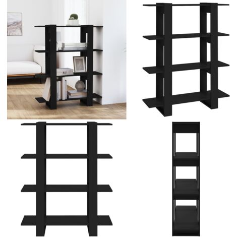 Libreria/Divisorio Nero 100x30x123,5 cm - Divisorio - Arredamento