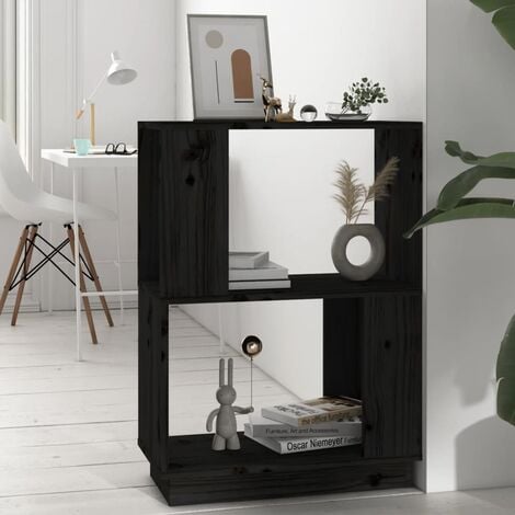 Libreria 45x180h cm in legno di acacia e metallo nero - Floyd