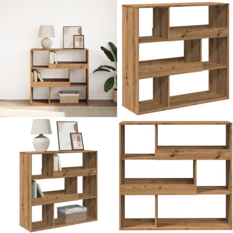 Libreria/Divisorio Rovere Artigianale 100x33x94,5 cm - Libreria con scomparti - Divisorio in legno