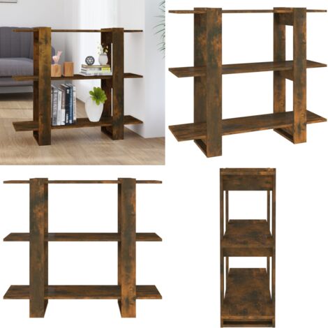 Libreria/Divisorio Rovere Fumo 100x30x87 cm - Divisorio - Armadio