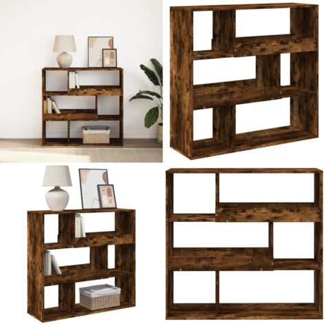 Libreria/Divisorio Rovere Fumo 100x33x94,5 cm - Divisorio - Scaffale