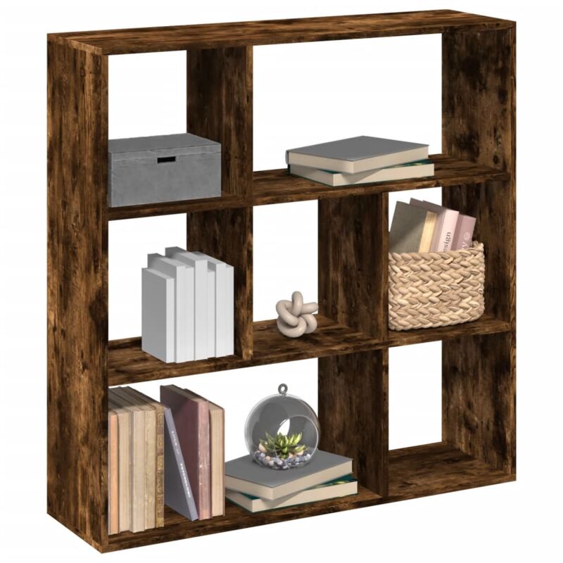 Libreria Divisorio Rovere Fumo 102x29x103,5 cm in Truciolato