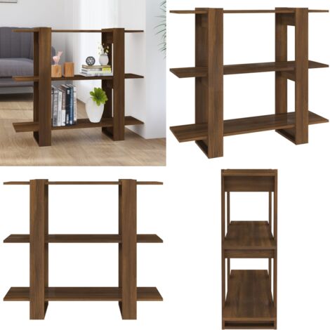 Libreria/Divisorio Rovere Marrone 100x30x87 cm - Divisorio - Arredamento