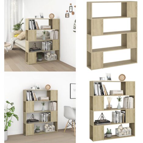 Libreria/Divisorio Rovere Sonoma 100x24x124 cm - Divisorio - Scaffale