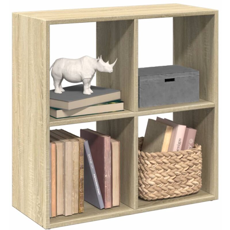 Libreria Divisorio Rovere Sonoma 69,5x29x69,5 cm in Truciolato - Vidaxl