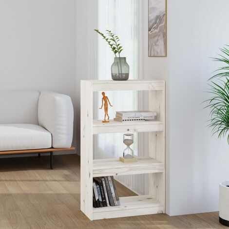 Maison Exclusive - Libreria Grigia 80x35x183 cm in Legno Massello