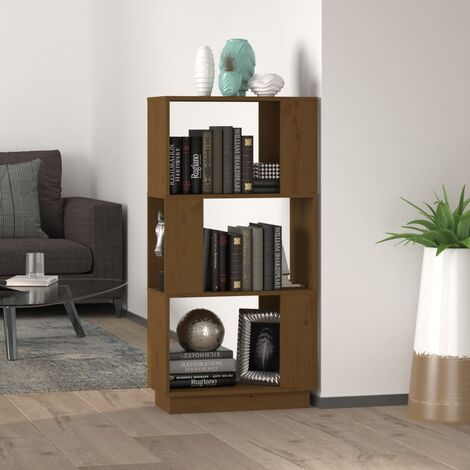 Maison Exclusive - Libreria Grigia 80x35x183 cm in Legno Massello di Pino