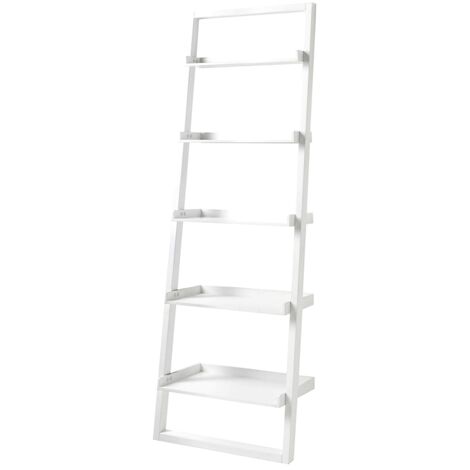 Libreria effetto legno laccata bianca cm. H.193 x L.65 x P.36