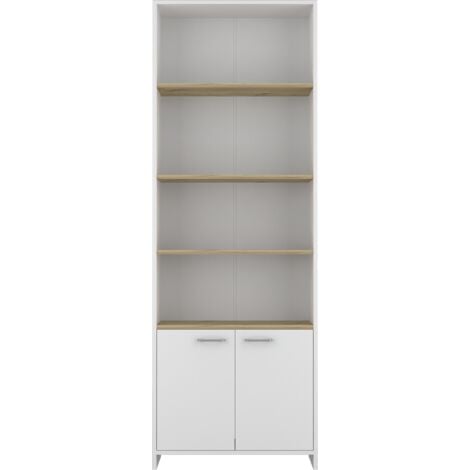 TUHOME CONCEPT Librería Estanteria Z 63, con armario