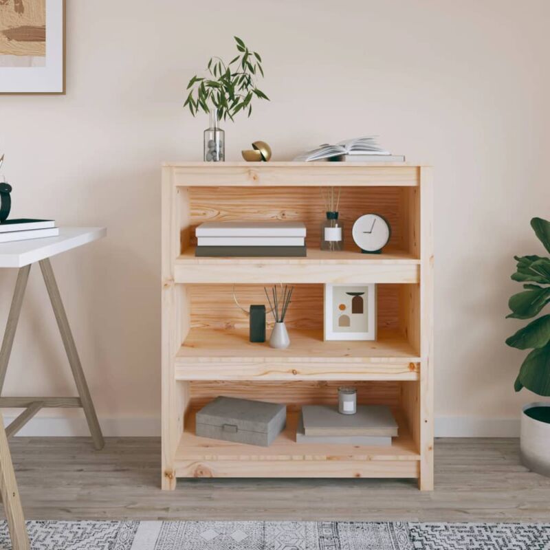 Libreria, Scaffale 80x35x97 cm in Legno Massello di Pino vidaXL