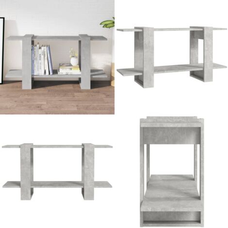 Libreria Grigio Cemento 100x30x51 cm in Legno Multistrato - Libreria grigio cemento - Libreria moderna