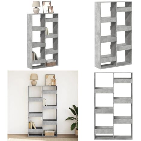 Libreria Grigio Cemento 100x33x175 cm in Legno Multistrato - Libreria grigio cemento - Libreria multistrato