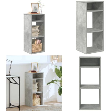 Libreria Grigio Cemento 34x31x80 cm in Legno Multistrato - Libreria grigio cemento - Scaffalatura per libri