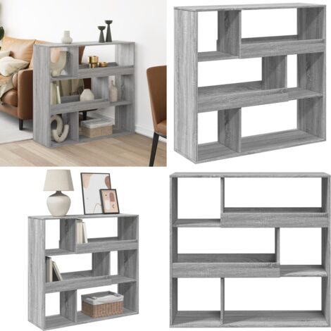 Libreria Grigio Sonoma 100x33x94,5 cm in Truciolato - Libreria in truciolato - Libreria per ufficio