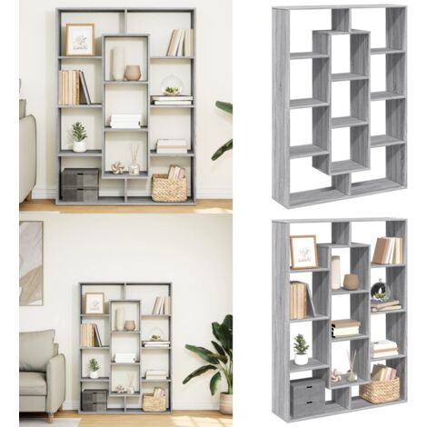 Libreria Grigio Sonoma 102x29x143 cm in Legno Multistrato - Libreria grigio sonoma - Libreria multistrato