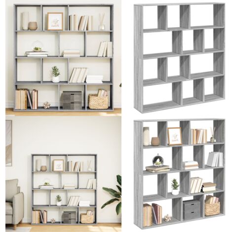 Libreria Grigio Sonoma 132x29x141,5 cm in Legno Multistrato - Libreria grigio sonoma - Libreria multistrato