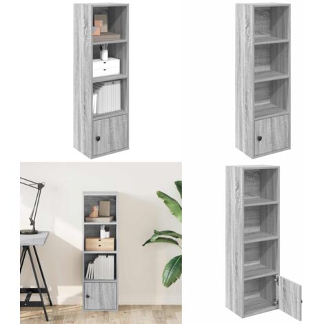 Libreria Grigio Sonoma 31x24x102 cm in Legno Multistrato - Armadio per libri - Libreria grigio sonoma