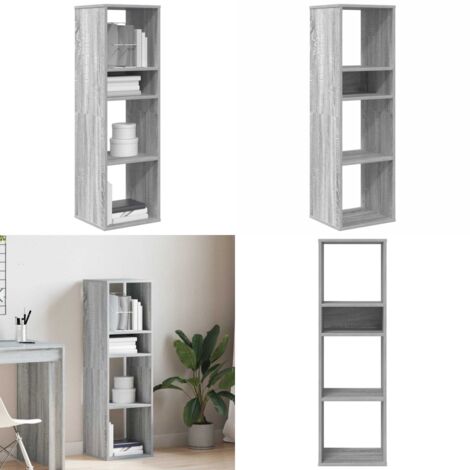 Libreria Grigio Sonoma 34x31x112 cm in Legno Multistrato - Libreria grigio sonoma - Libreria multistrato