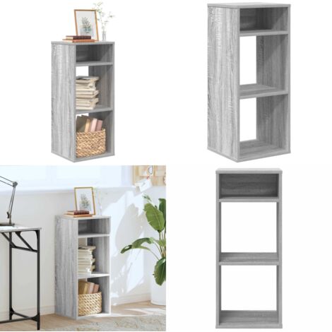 Libreria Grigio Sonoma 34x31x80 cm in Legno Multistrato - Libreria grigio sonoma - Scaffalatura per libri