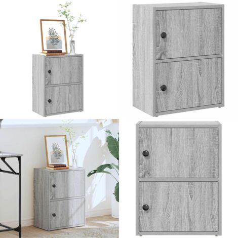 Libreria Grigio Sonoma 40x24x52 cm in Legno Multistrato - Armadio per libri - Libreria grigio sonoma