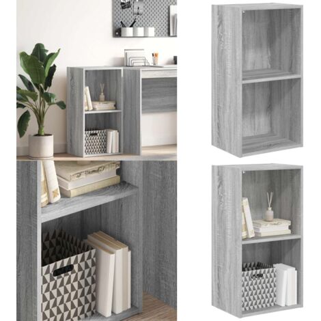 Libreria Grigio Sonoma 40x30x77 cm in Legno Multistrato - Libreria grigio sonoma - Libreria multistrato
