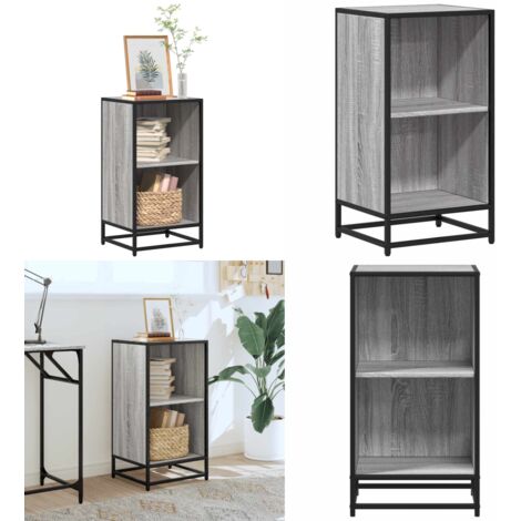 Libreria Grigio Sonoma 40x35x76 cm in Legno Multistrato - Libreria grigio sonoma - Libreria moderna