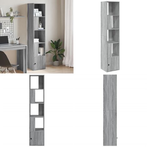 Libreria Grigio Sonoma 40x36x189 cm in Legno Multistrato - Libreria grigio sonoma - Libreria per casa