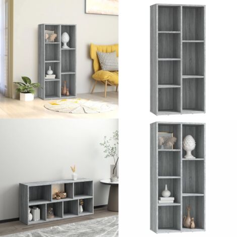 Libreria Grigio Sonoma 50x25x106 cm - Libreria moderna - Libreria in legno