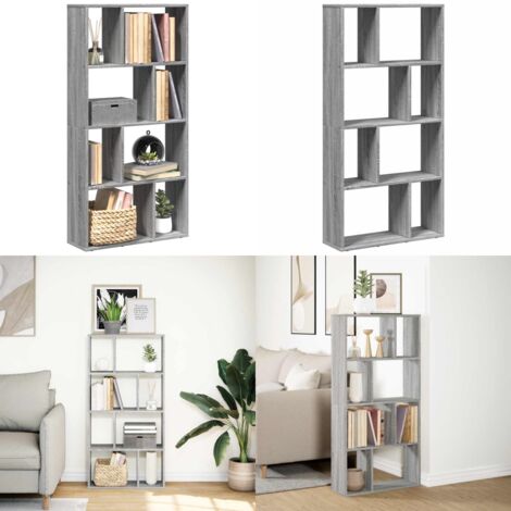 Libreria Grigio Sonoma 60x20x120,5 cm in Truciolato - Libreria moderna - Libreria con scomparti