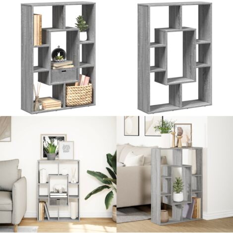 Libreria Grigio Sonoma 63x20x90 cm in Truciolato - Libreria moderna - Libreria grigio sonoma