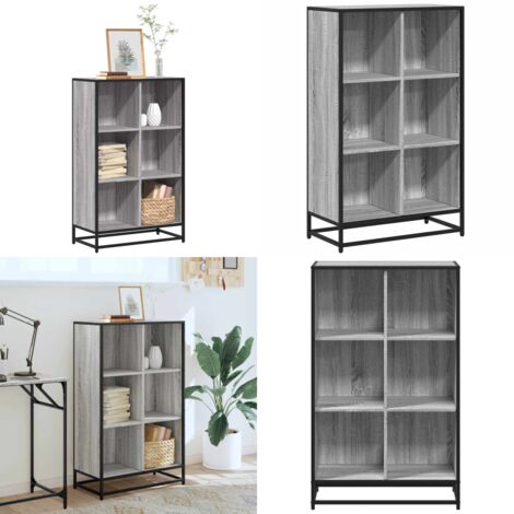 Libreria Grigio Sonoma 65,5x33x107,5 cm in Legno Multistrato - Libreria grigio sonoma - Libreria moderna