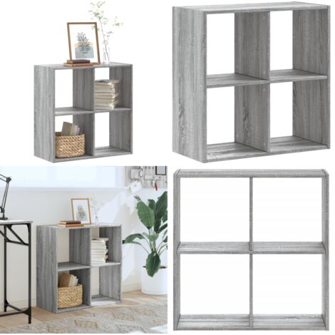 Libreria Grigio Sonoma 68,5x32x68,5 cm in Legno Multistrato - Libreria grigio sonoma - Scaffale in legno multistrato