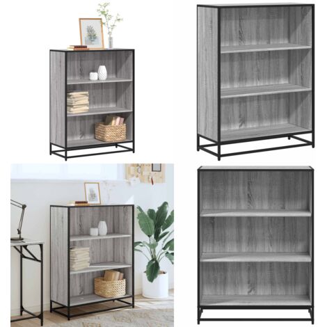 Libreria Grigio Sonoma 80,5x35x107,5 cm in Legno Multistrato - Libreria grigio sonoma - Libreria moderna