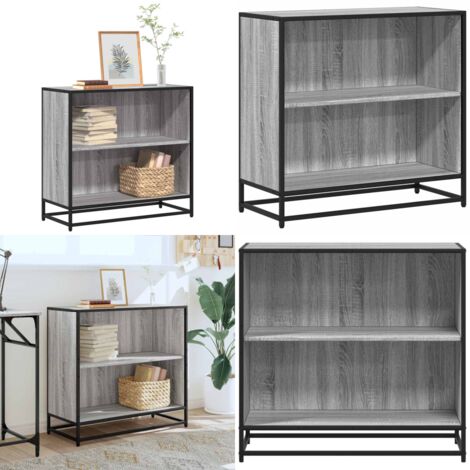 Libreria Grigio Sonoma 80,5x35x76 cm in Legno Multistrato - Libreria grigio sonoma - Libreria moderna
