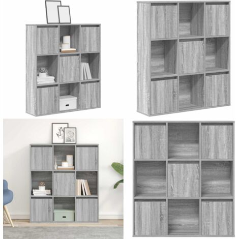 Libreria Grigio Sonoma 89x24x101,5 cm in Legno Multistrato - Libreria grigio sonoma - Armadio per libri