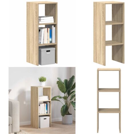Libreria Impilabili Rovere Sonoma 30x30x80 cm Legno Multistrato - Archiviazione verticale - Armadio