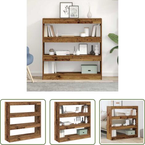 Libreria in legno -  Armadio per Libri Legno vecchio 100 x 30 x 103 cm