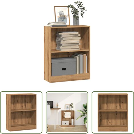 Libreria in legno -  Libreria Rovere Artigianale 60x24x76 cm in Truciolato