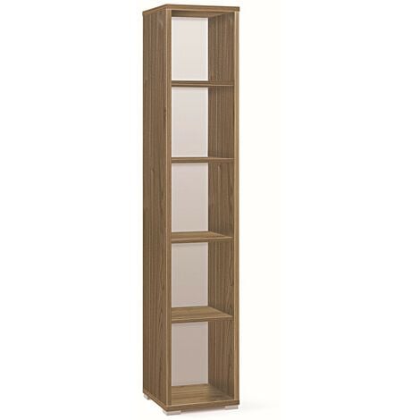 WIFESE 60x35x133,5 cm Libreria Scaffale Legno con 2 Scomparti e 2 Cassetti  Librerie Libreria Verticale Scaffale Soggiorno Scaffali In Legno Bianco  Armadio Ufficio in Legno Massello di Pino : : Casa e cucina