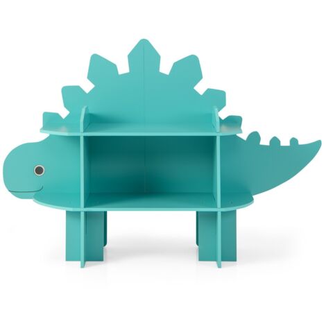 Libreria in legno per stanza dei bambini, Organizzatore di archiviazione giocattoli adorabile per sala giochi Verde