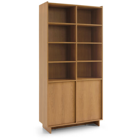 Libreria in rovere color caramello, 98 x 201 x 39 cm
