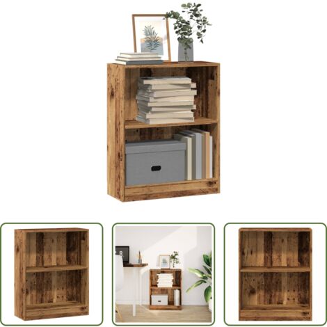 Libreria in truciolato -  Libreria Legno Antico 60x24x76 cm in Truciolato