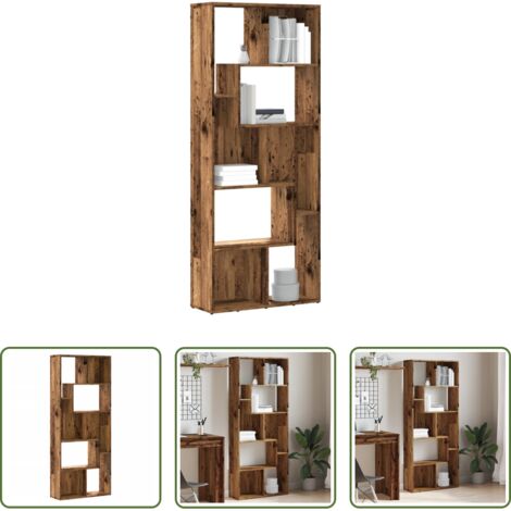 Libreria in truciolato -  Libreria Legno Antico 67x24x161 cm in Truciolato