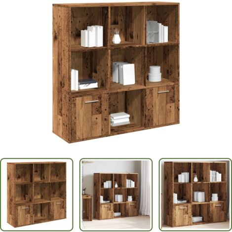 Libreria in truciolato -  Libreria Legno Antico 98x29x97,5 cm in Legno Multistrato