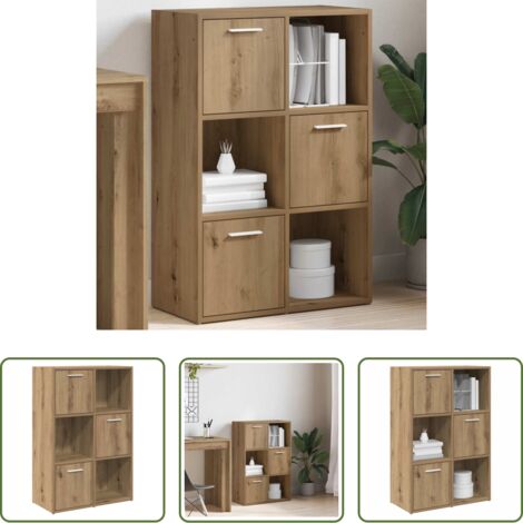 Libreria in truciolato -  Libreria Rovere Artigianale 60,5x30x90 cm in Legno Multistrato