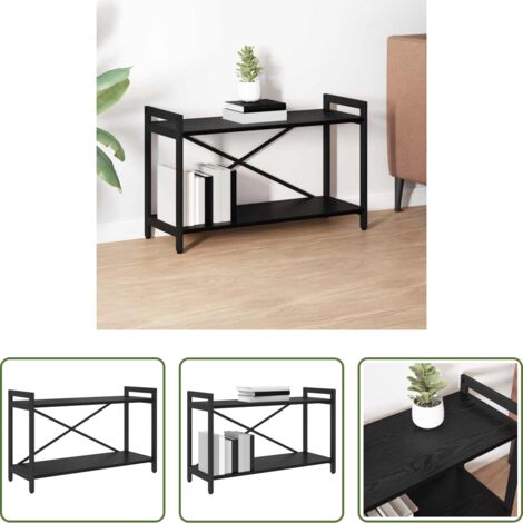 Libreria industriale -  Libreria Rovere Nero 40 x 30 x 85 cm Legno multistrato