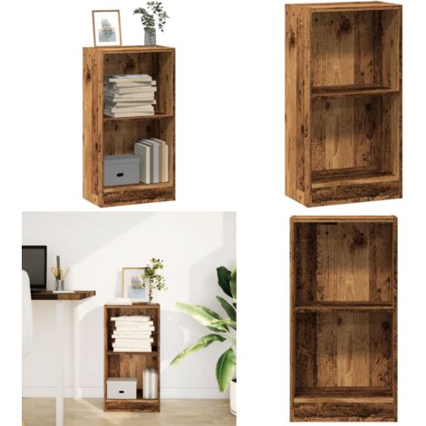 Libreria Legno Antico 40x24x76 cm in Truciolato - Libreria in truciolato - Libreria per casa
