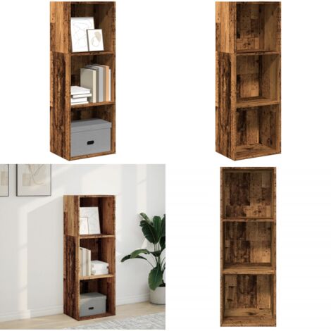 Libreria Legno Antico 40x30x114 cm in Legno Multistrato - Libreria antica - Libreria in truciolato